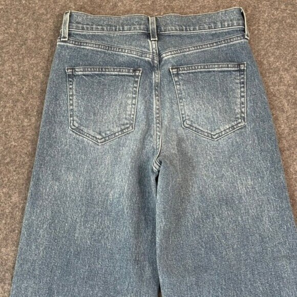 AYR The Secret Sauce Wide Leg Jeans Blue Wash Size 27S Comfort Stretch Boho Lux - Picture 5 of 13